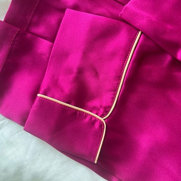 100% silk pyjama set pink/fuschia - Picture 5 of 10